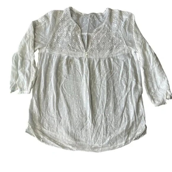 Gerard Darel Cream Blouse Size 36 - Picture 6 of 6